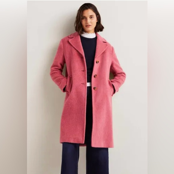 Boden Drawn Wool Coat - Dusty Red- Size 8P - NWT 
Fully lined - Picture 1 of 4